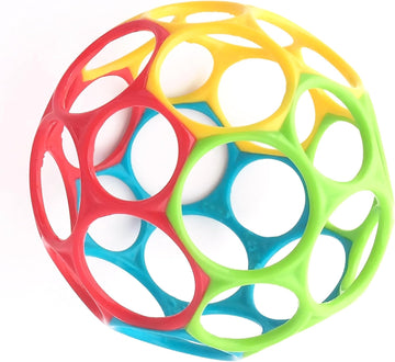 Bright Starts Oball Classic - Easy Grasp BPA-Free Infant Ball for Newborns