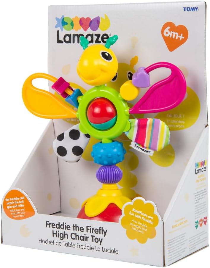 Freddie Firefly Activity Toy - Spinning Suction Cup Toy for Baby Sensory Play