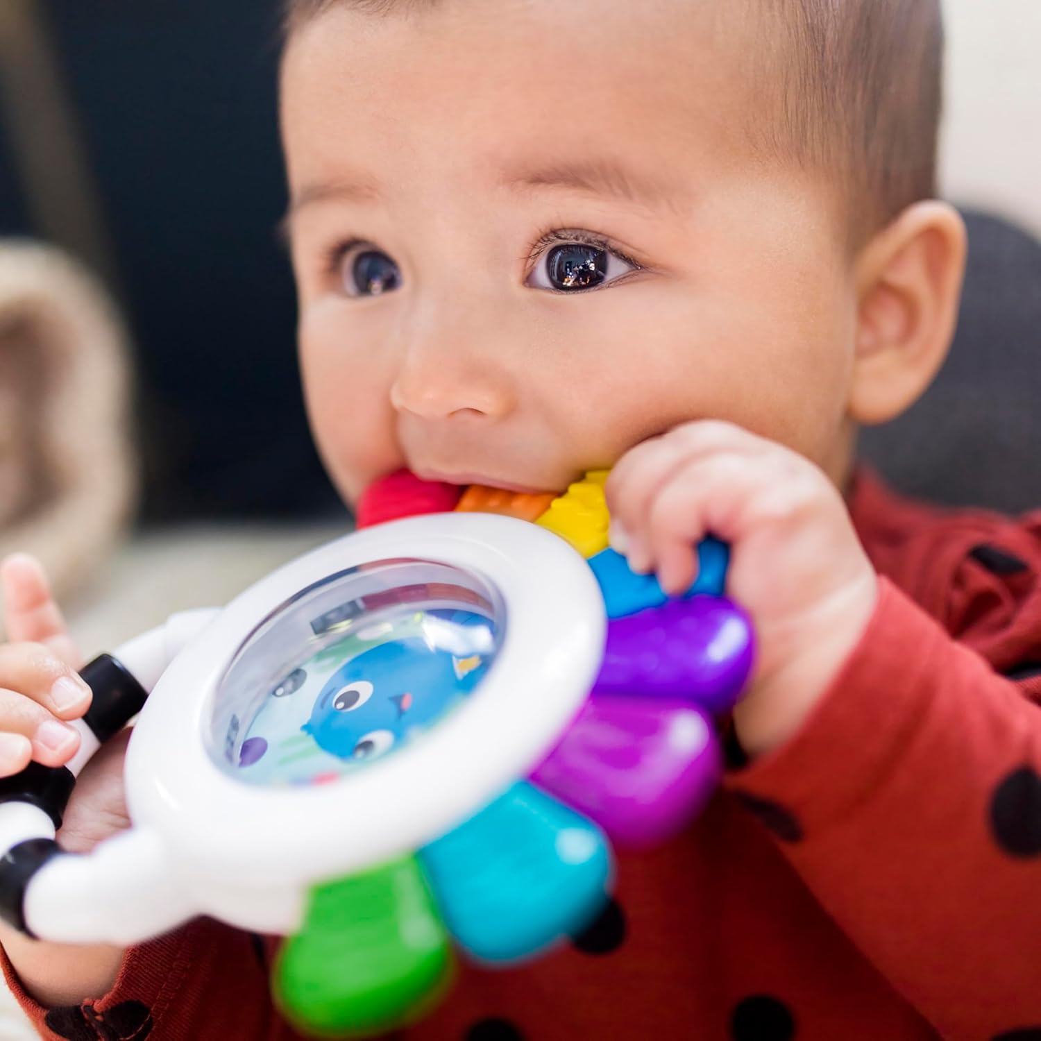 Opus The Octopus Baby Sensory Teether Rattle Toy - Chillable, BPA-Free, Multi-Use - 3 Months+