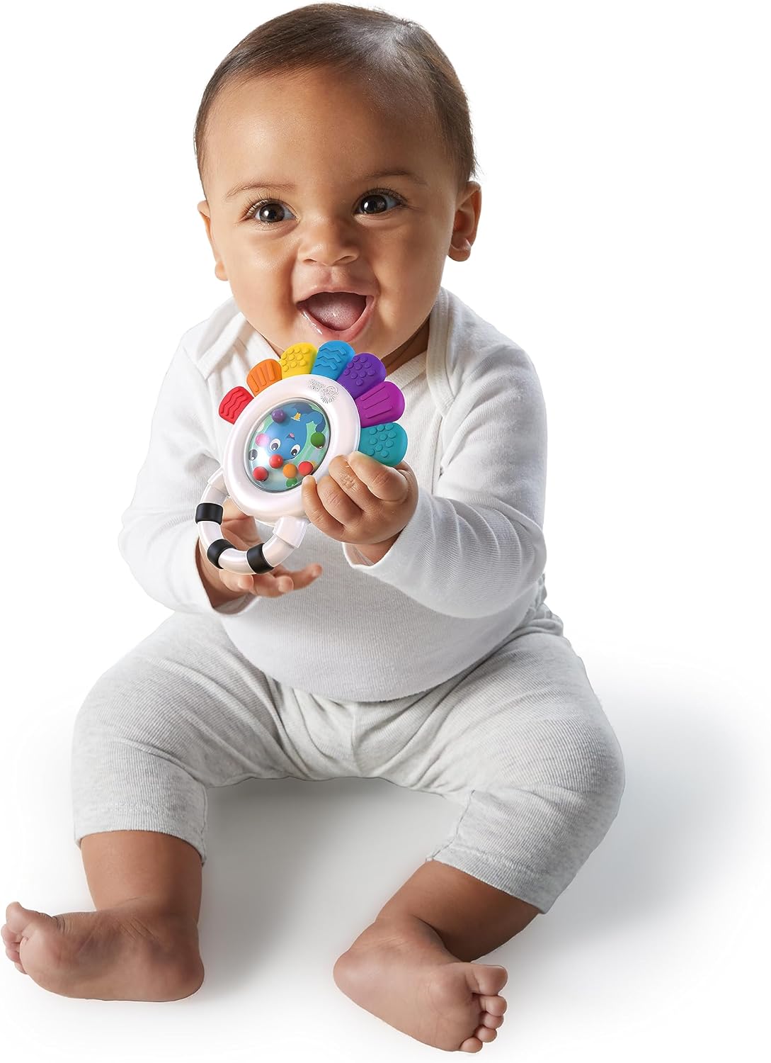 , Outstanding Opus the Octopus, Sensory Rattle and Teether Multi-Use Toy, BPA Free and Chillable, 3 Months and Up, 1Pk