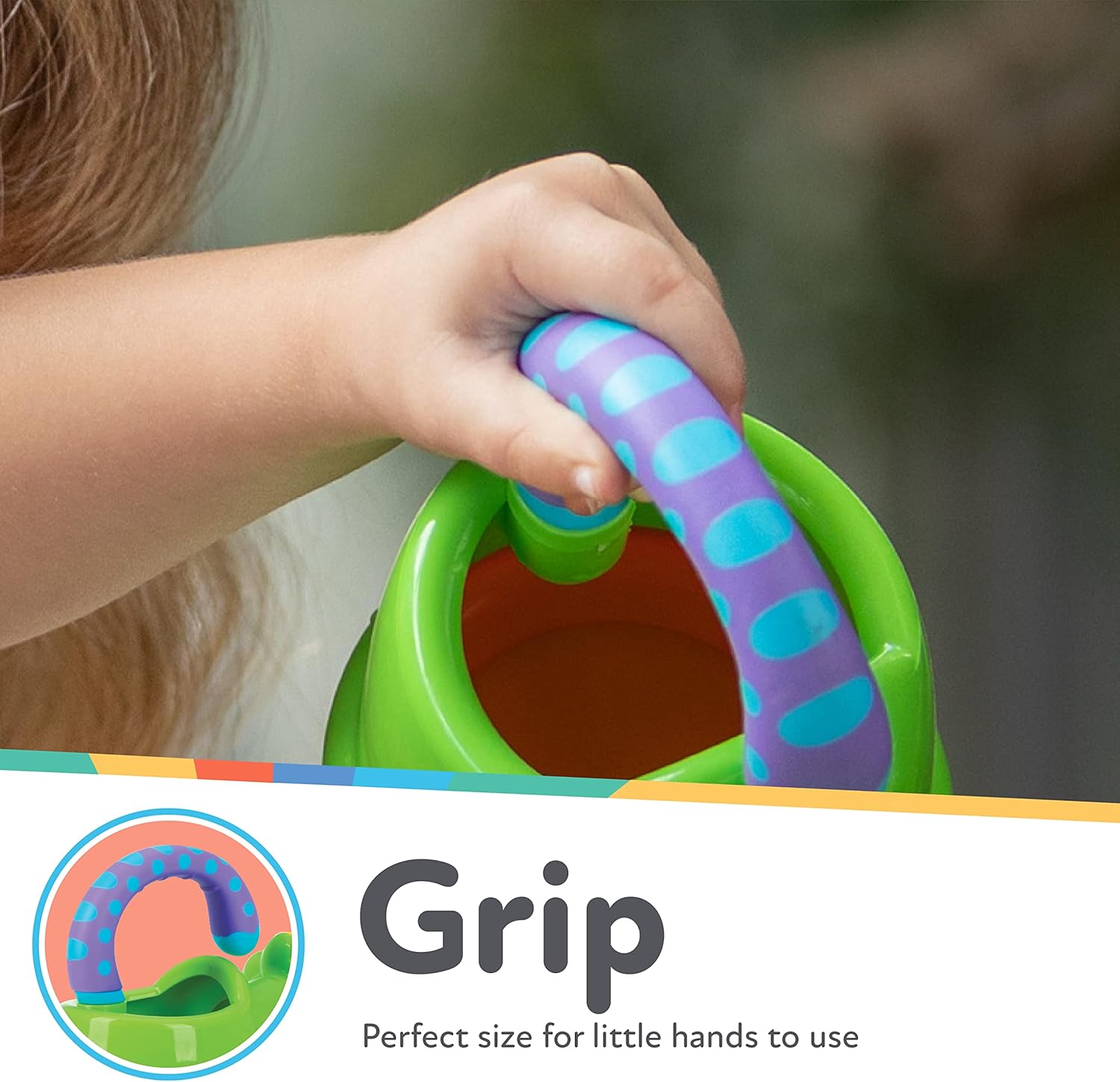 Nuby Fun Watering Can Bath Toy | Kids' Bath & Water Play for Ages 6m+